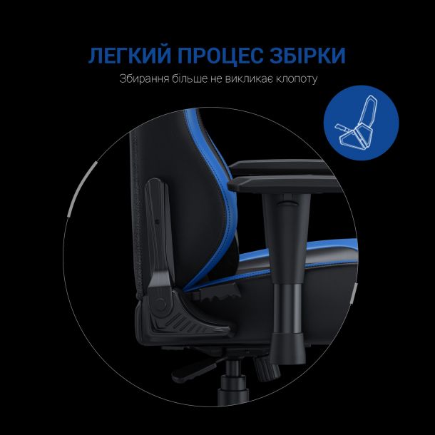 Кресло геймерское Anda Seat Luna Color L Blue (871380166) с доставкой